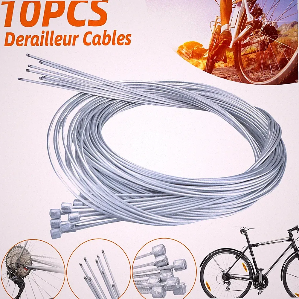 10x Bicycle Shift Wire Bike Shifter Derailleur Gear Stainless Steel Inner Cable