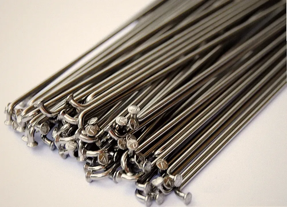 180mm stainless steel bicycle spokes - 14 gauge (2.0mm) 75 ct