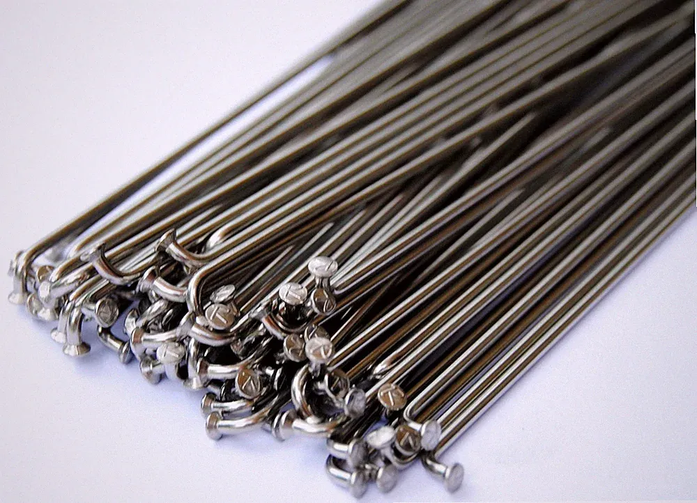 184mm stainless steel bicycle spokes - 14 gauge (2.0mm) 75 ct