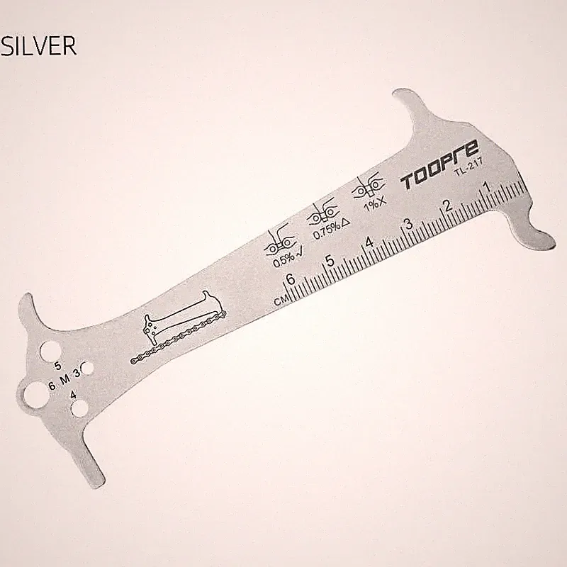 1PC Bicycle Chain Wear Indicator Gauge Stainless Steel Bike Checker Tool