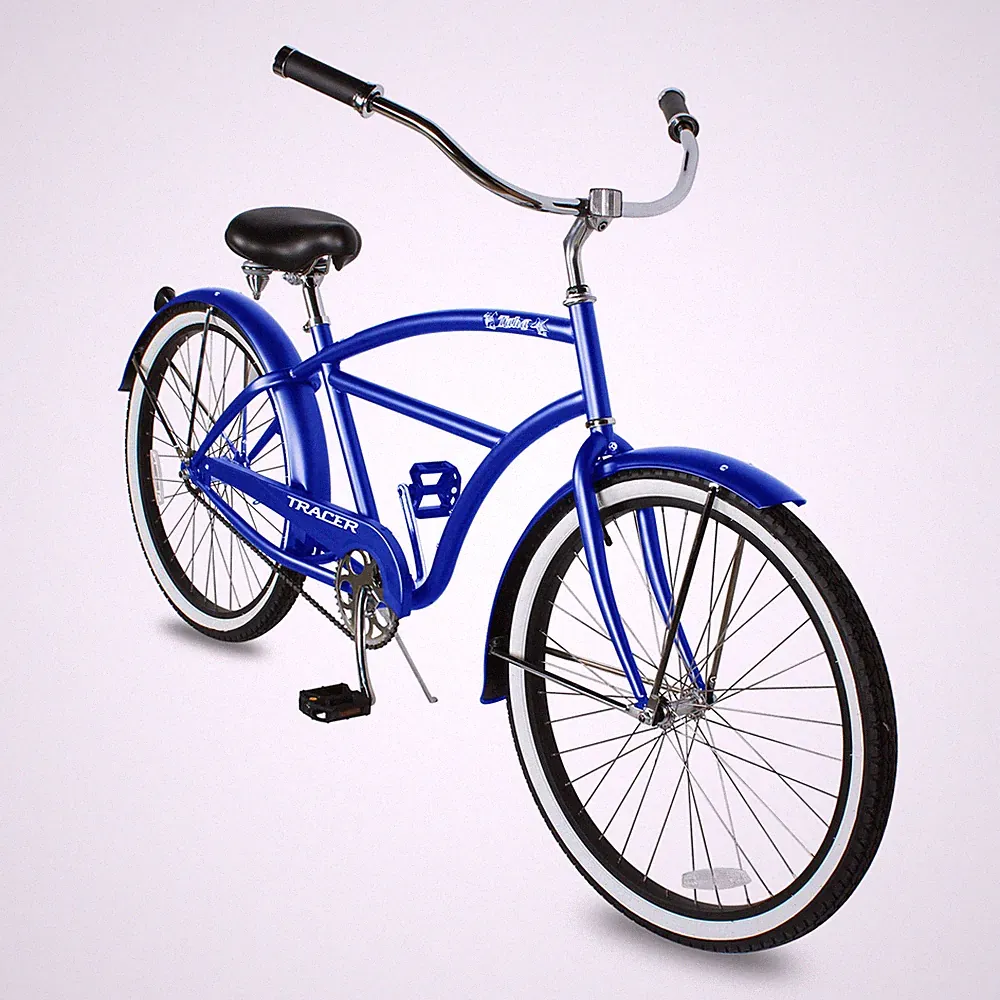 26" Beach Cruiser Bike For Men Coaster Brake Bicycle 1 Speed Adults City Bikes