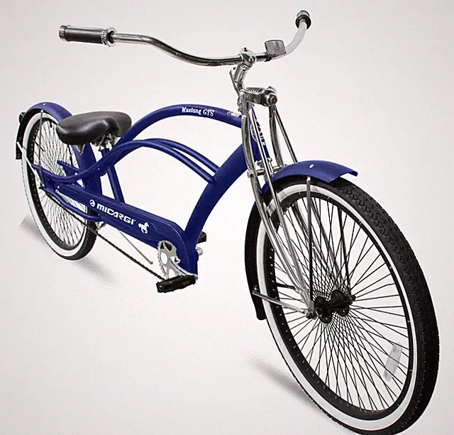 26" Chopper Bike Stretch Beach Cruiser Coaster Brake Stainless Steel Spokes