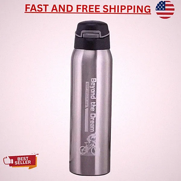500ML Bicycle Water Bottle Vacuum Stainless Steel Cycling Water Bottle Double Wa