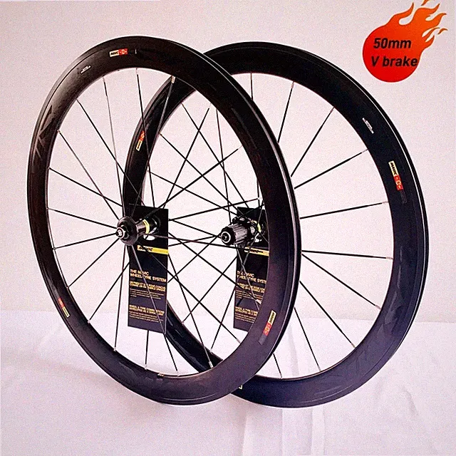 700C V Brake Road Bicycle Weel Set Frame Height 40/50mm High Strength Disc Brake