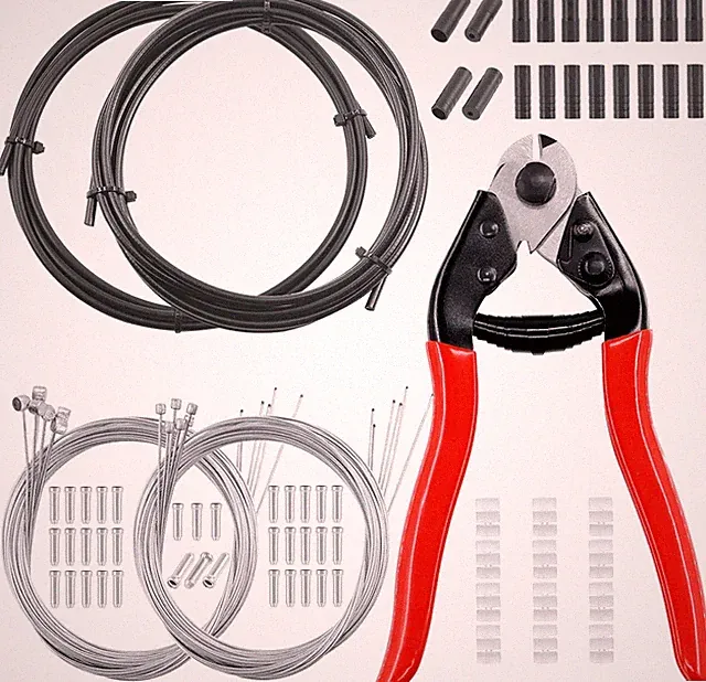 83Pcs Stainless Steel Bike Cable Cutter and Brake Cable Housing Shift Cable Hous
