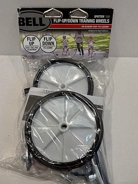 Bell Spotter 500 Bicycle Training Wheels, Flip Up, Flip Down For Kids Bike