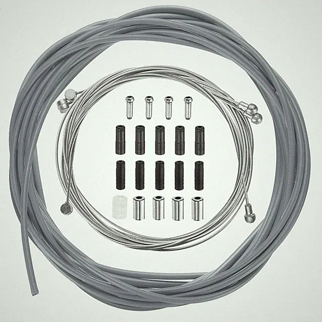Bicycle Brake Cable Housing Set Universal Bike Shifter Cable House Kit Gray