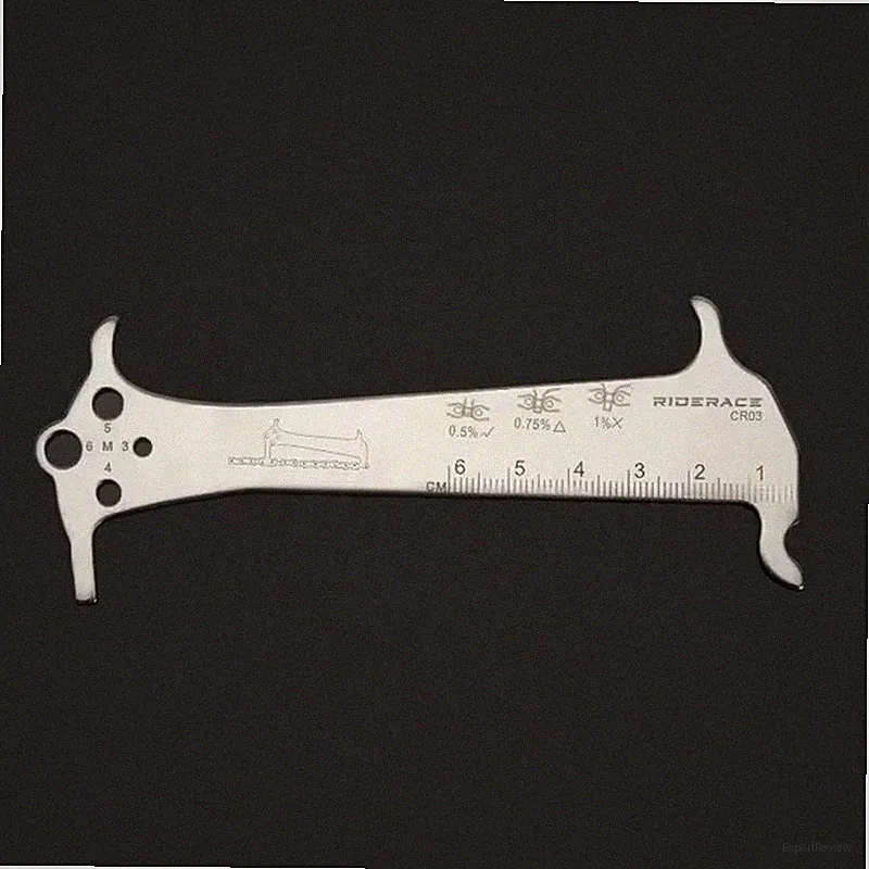 Bicycle Chain Wear Indicator Ruler Repair Tool Stainless Steel Mountain Road Bik