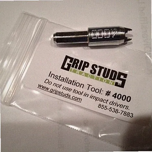 Bicycle Fat Tire Grip Studs 1000 Traction Dirt Mud & Ice #4000 Installation Tool