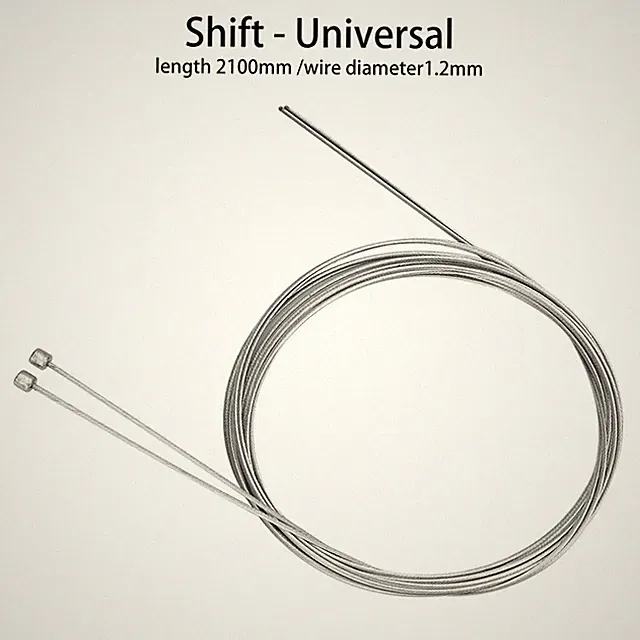 Bicycle Stainless Steel Shift & Brake Cable 2100mm MTB Road Bike Inner Wire Zinc
