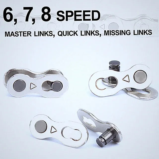 Bike Chain Master Links - for 6, 7, 8 Speed Chains - Quick Links, Missing Links