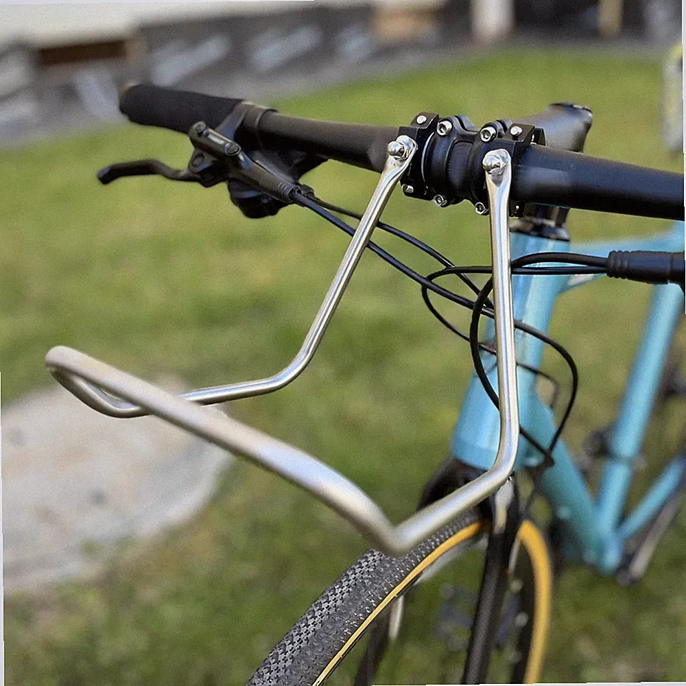 Bike Front Cargo Rack Easy to Install Stainless Steel Bicycle Bag Front Rack