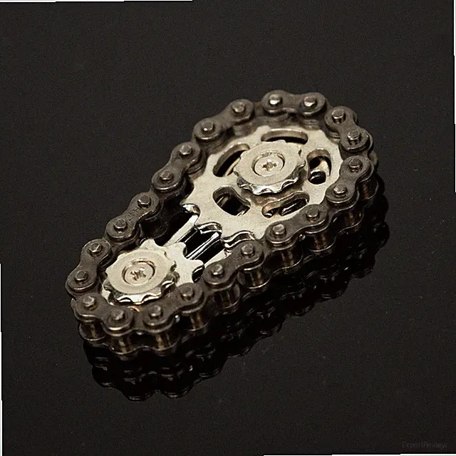 CNC Stainless Steel Bicycle Chain Spinner Fidget Toy Stress Relief Tool