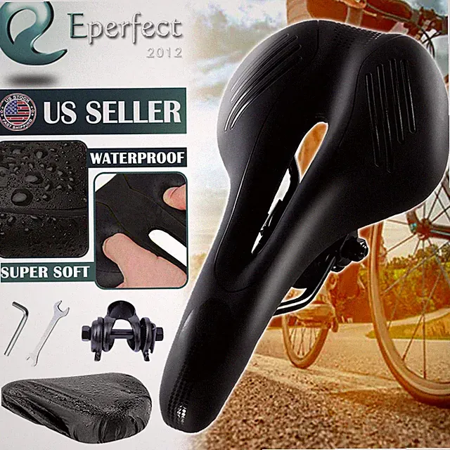 Comfort Bike Saddle Bicycle Seat MTB Road Mountain Cycling Soft Gel Cushion Pad