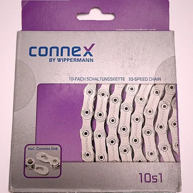 ConneX by Wippermann 10s1 10-Speed Stainless Steel Hollow Road/MTB Bike Chain
