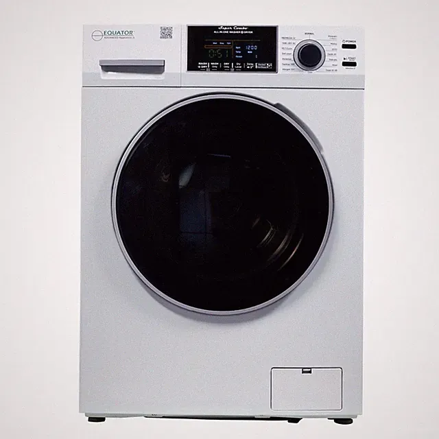 Equator 4600 All-in-One Washer Dryer VENTLESS/VENTED, 1.62cf/15lbs, 110V, White