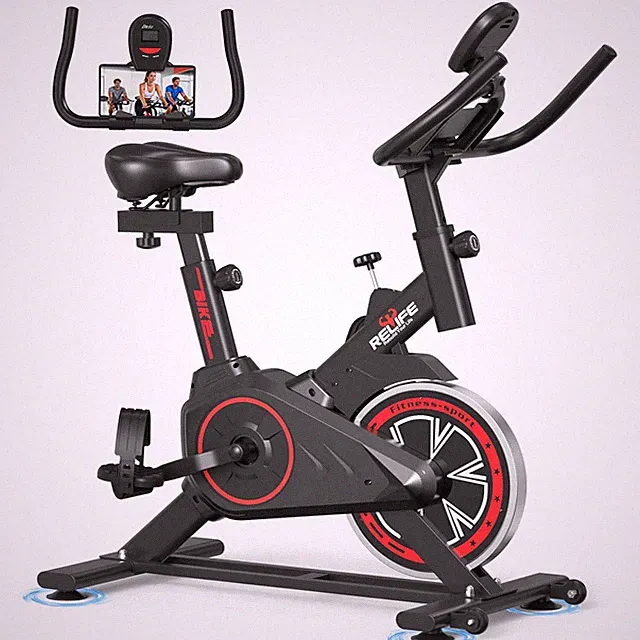 Exercise Bike Stationary for Home Indoor,Cycling Bike with Silent Belt Drive...