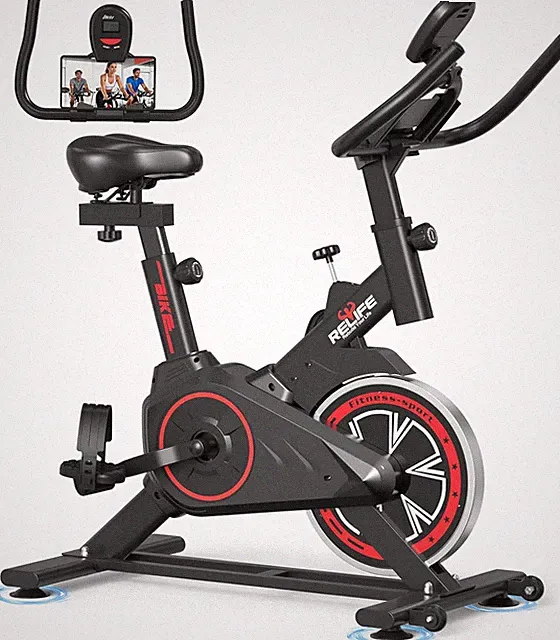 Exercise Bike Stationary for Home Indoor,Cycling Bike with Silent Belt Drive for