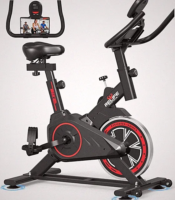 Exercise Bike Stationary Indoor Cycling Bike with Silent Belt Drive Home Cardio