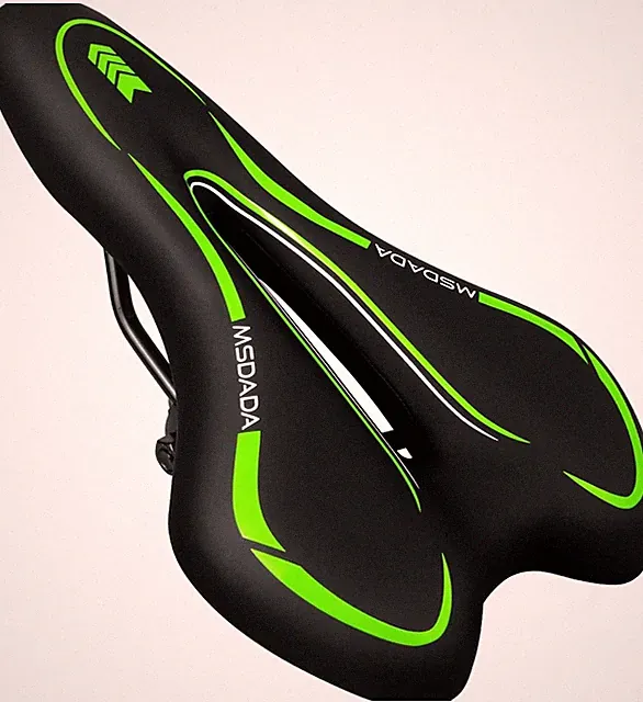 Gel Bike Seat Mountain Bike Saddle - Comfortable Bicycle Seats Small Green