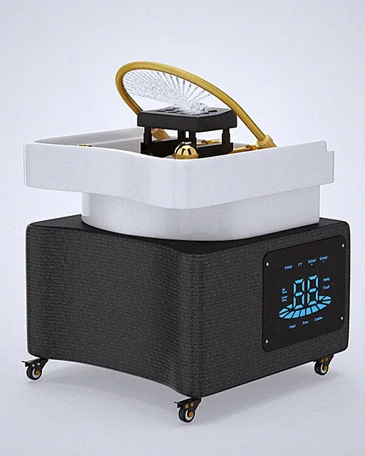 Head Spa Shampoo Bowl Water Cycle LED Light Therapy Scalp Care 11308791