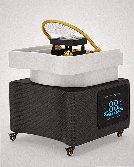 Head Spa Shampoo Bowl Water Cycle LED Light Therapy Scalp Care 11332494