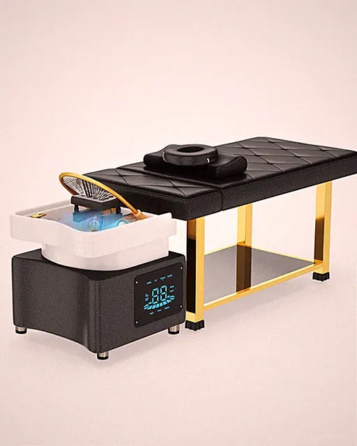 Head Spa Shampoo Massage Bed with Water Cycle Constant Temperature Salon Beauty