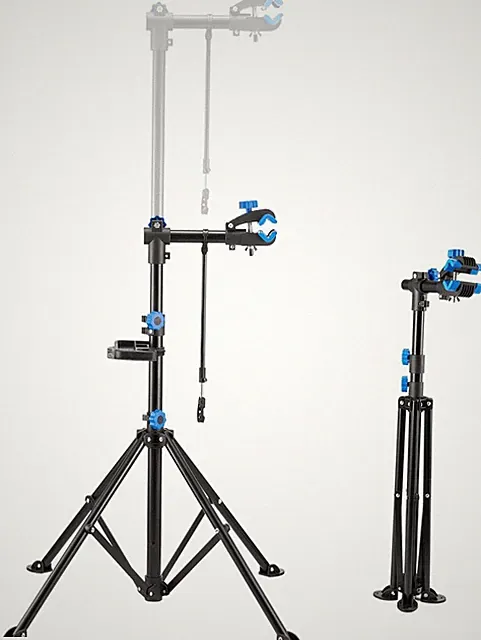 Heavy-Duty Bike Repair Stand with Adjustable Height & Magnetic Tool Tray