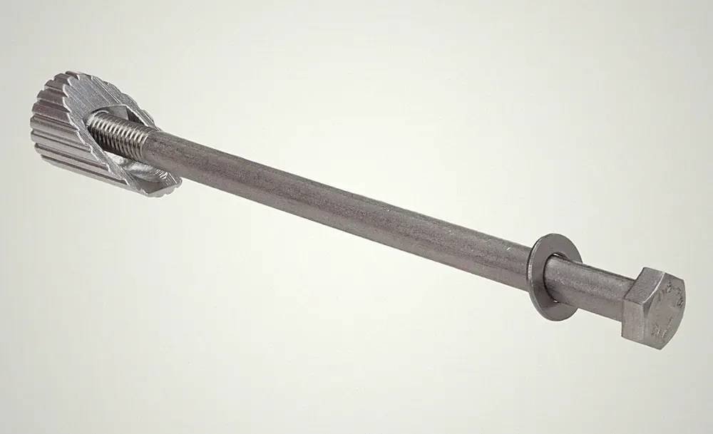 Hex head BMX bicycle stem bolt with 21.1mm wedge - STAINLESS STEEL