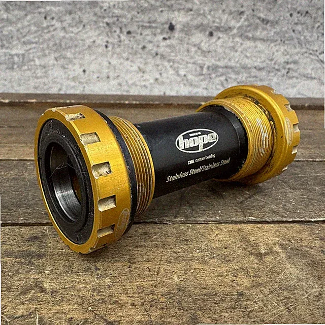 Hope External Bottom Bracket BSA 73mm 24mm Hollowtech II Gold Stainless Steel