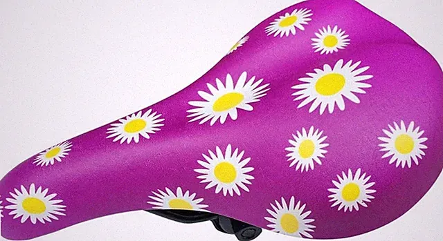 Kids Comfortable Bike Seat - Purple Saddle with Unique Design for 14”-24” Bikes