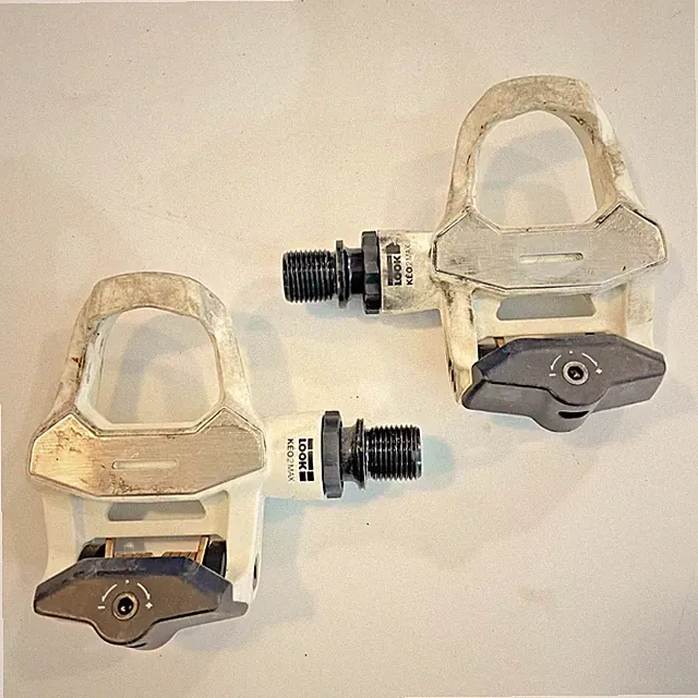 Look KEO 2 Max Clipless Road Bike Pedals WHITE Triathlon Cycling