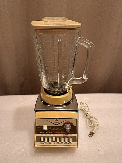 ❤️OSTERIZER Imperial Pulse Matic 16 Blender Dual Cycle #864 Harvest Gold~Tested