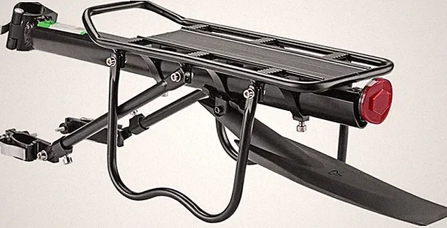 Quick Release Rear Bike Rack for Mountain Bikes - Luggage Cargo Carrier