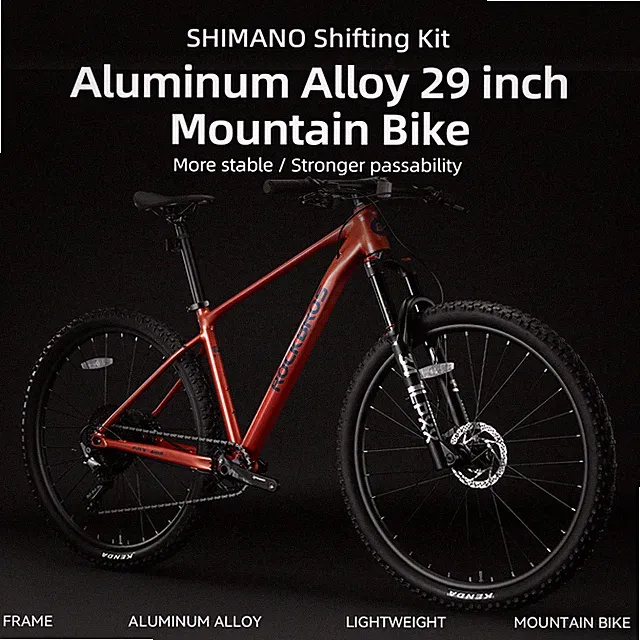 ROCKBROS MT600 29"Adult Mountain Bike Shimano12Speed 18"Aluminum Frame DiscBrake