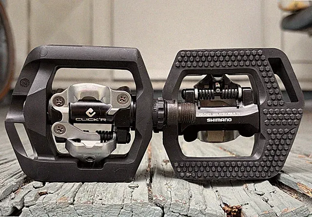 Shimano PD-T421 Clipless Pedals SH-56 CLEATS SPD Road Bike Commuter Double Sided