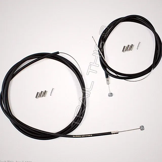 Shimano Stainless Steel Standard Mountain Bike MTB Brake Cable Housing Set Black