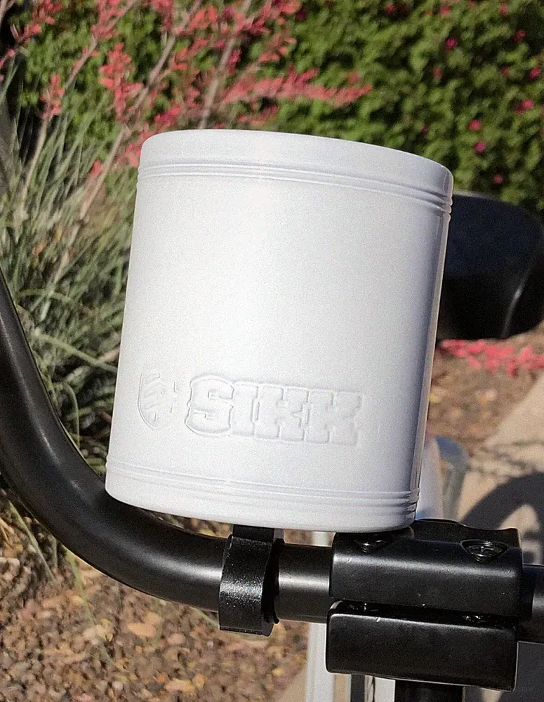 SIKK Cruiser Bicycle Stainless Steel Insulated Cup Holder/ Can Holder - WHITE