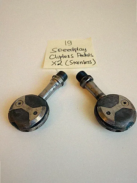 Speedplay Stainless Spindle Clipless Road Bike/Triathlon Racing Pedals Black