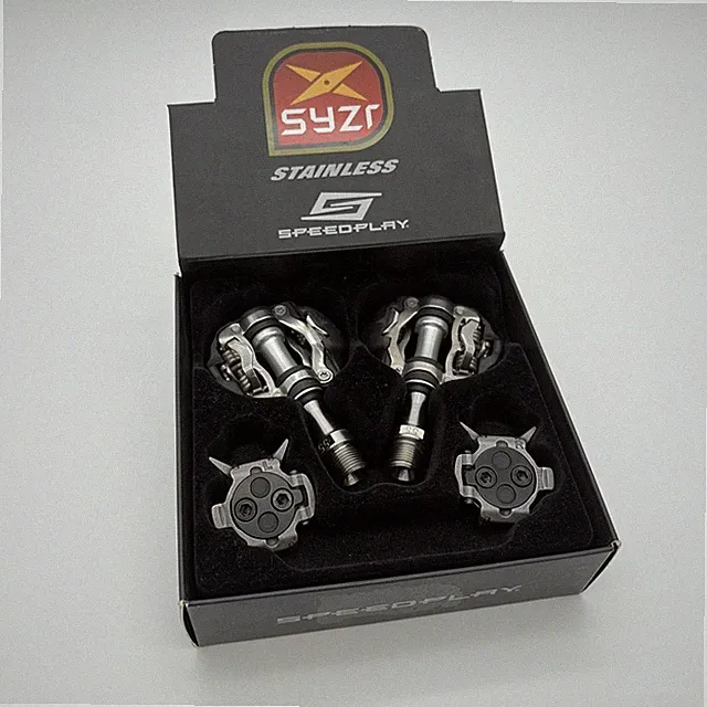Speedplay SYZR Stainless Steel Bicycle Pedals, 55mm - New with Cleats