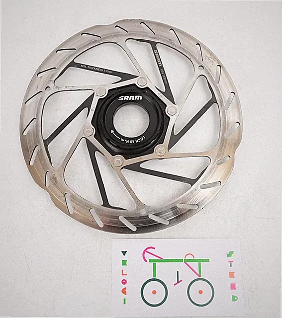 SRAM Stainless Disc Brake Rotor 160mm HS2 Centerlock MTB Gravel Bike w/ Lockring