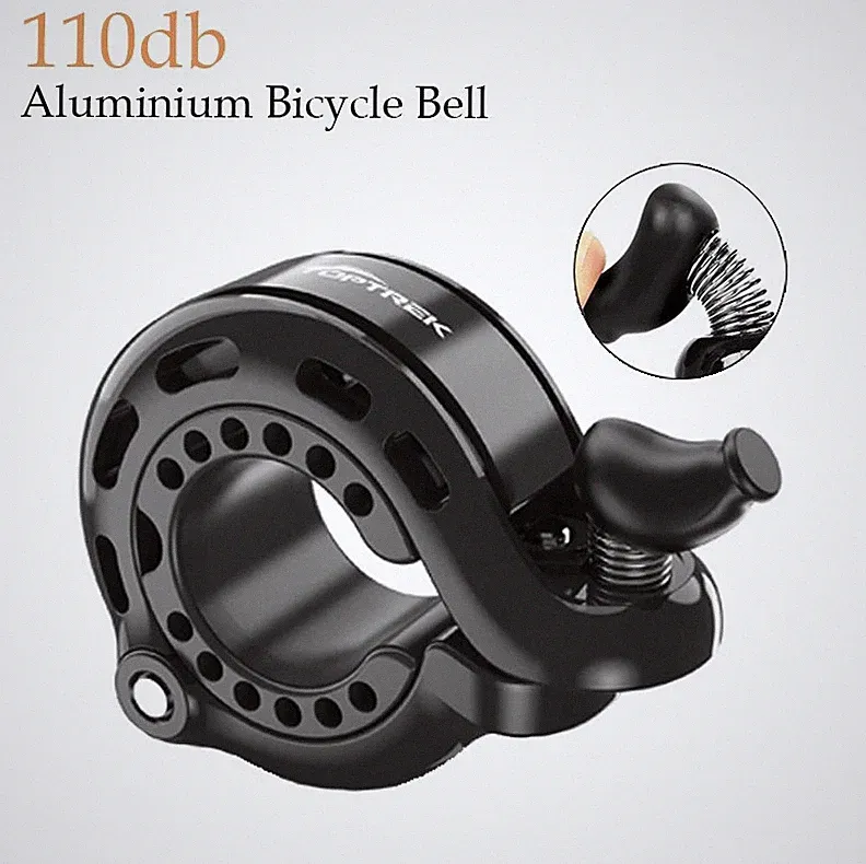 Stainless Steel Bicycle Bell 110dB MTB Handlebar Ring Loud Safety Horn - NEW