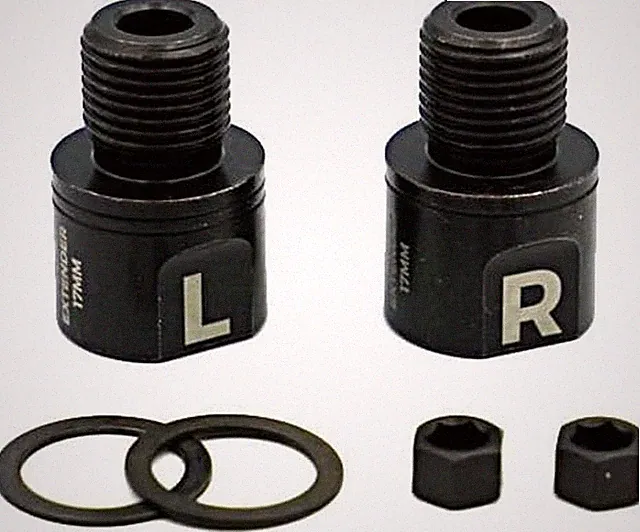 Stainless Steel Bicycle Pedal Extenders for Enhanced Comfort and Q-Factor