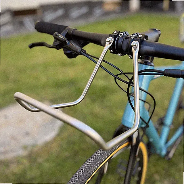 Stainless Steel Bike Front Carrier Rack Handlebar Mount Luggage Organizer for