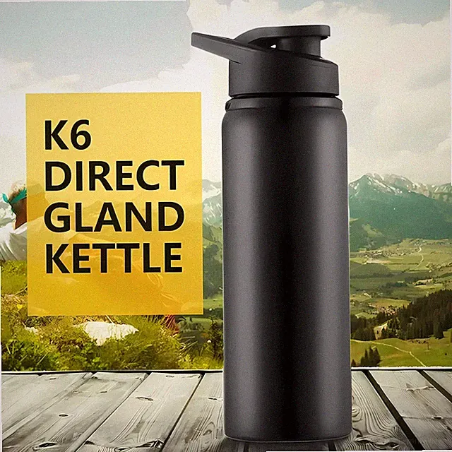 Stainless Steel Bike Water Bottle Portable Metal Drinking Bottle Sports Travel