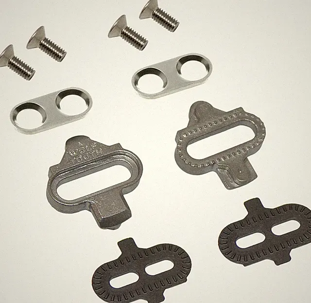 Stainless Steel Wolf Tooth SPD Clipless Cleats for Mountain & Gravel Bikes