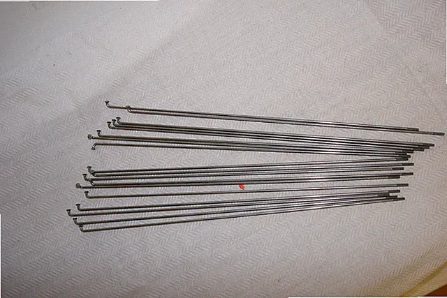 UCP Stainless Steel Bicycle Spokes & Nipples 176 mm x 14 G/2.0 mm 18 ct S60