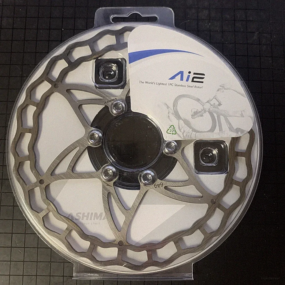 USED Ashima Ai2 Stainless Steel Ultra Light 140mm MTB Bicycle Disc Brake Rotor