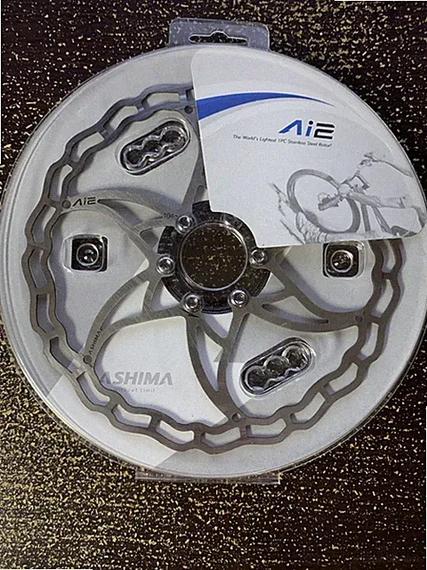 USED Ashima Ai2 Stainless Steel Ultra Light 180mm MTB Bicycle Disc Brake Rotor