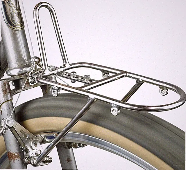 Velo Orange Randonneur Front Canti Rack: Polished Stainless Steel